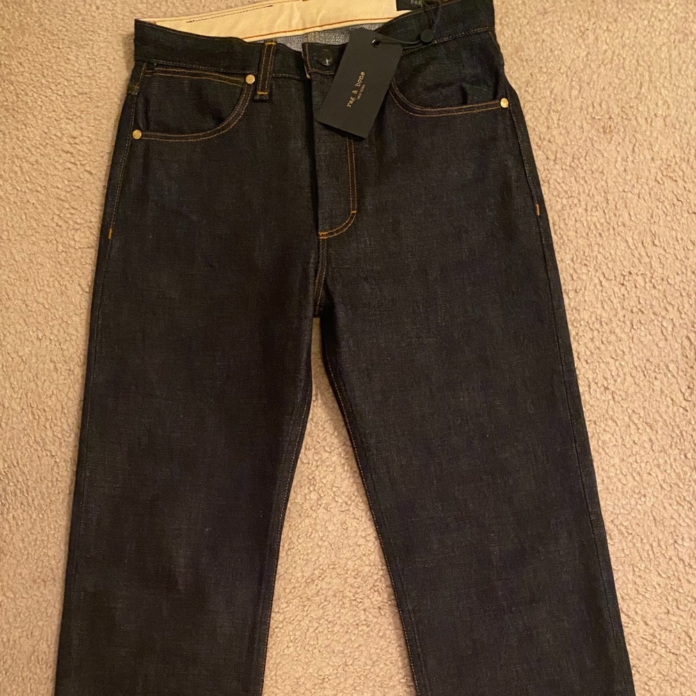 RAG & BONE NINON SELV JEANS. SIZE: 24.